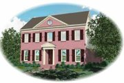 Colonial Style House Plan - 4 Beds 4 Baths 3202 Sq/Ft Plan #81-364 