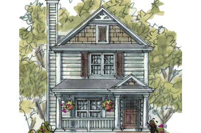 House Design - Traditional Exterior - Front Elevation Plan #20-1702