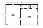 Traditional Style House Plan - 0 Beds 1 Baths 1536 Sq/Ft Plan #124-1236 