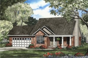 Traditional Exterior - Front Elevation Plan #17-1119