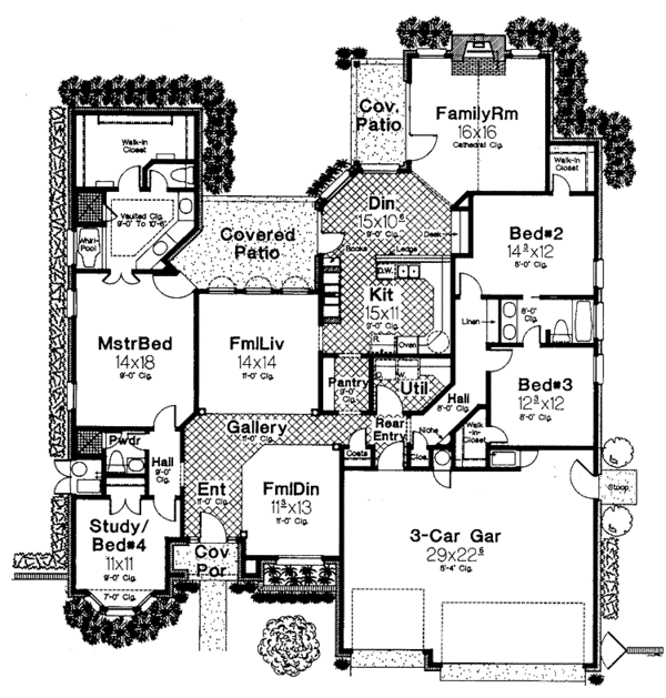 Dream House Plan - European Floor Plan - Main Floor Plan #310-1212