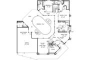 Mediterranean Style House Plan - 5 Beds 3 Baths 3333 Sq/Ft Plan #60-782 