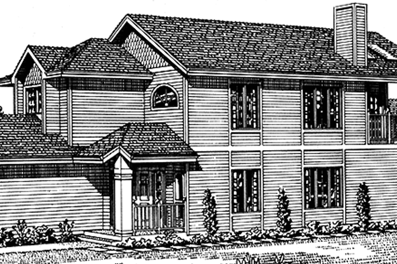 Dream House Plan - Country Exterior - Front Elevation Plan #320-1250