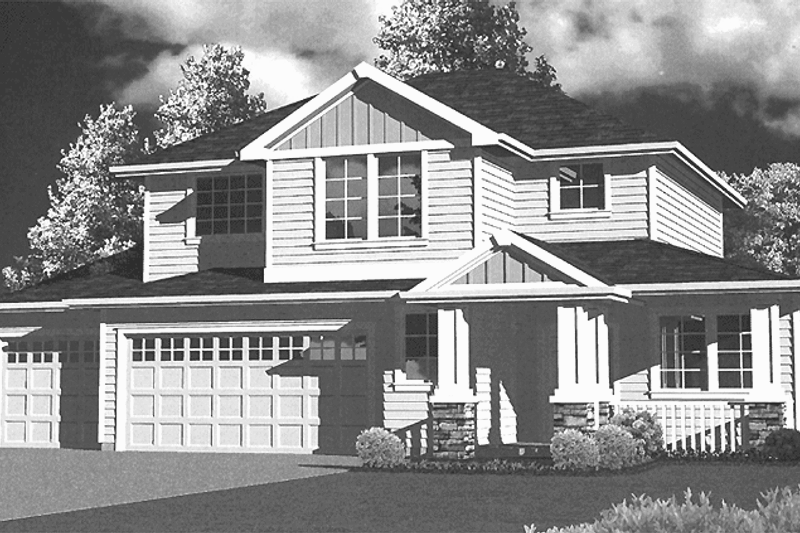 Architectural House Design - Country Exterior - Front Elevation Plan #997-6