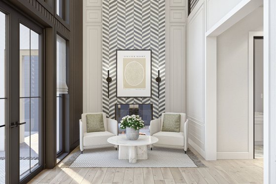 Interior - Entry for Modern House Plan #455-528 - 4 bed, 4.5 bath