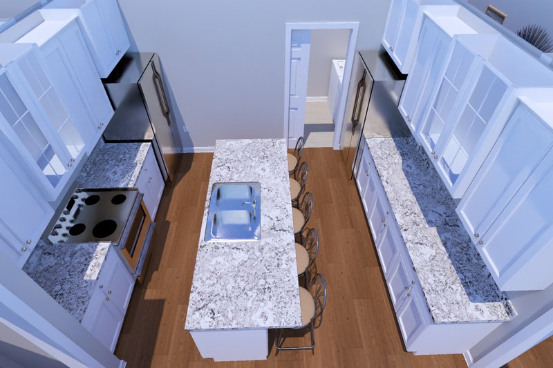 Architectural House Design - Interior - Kitchen 2 for Craftsman House Plan #513-2432 - 3 bed, 2 bath