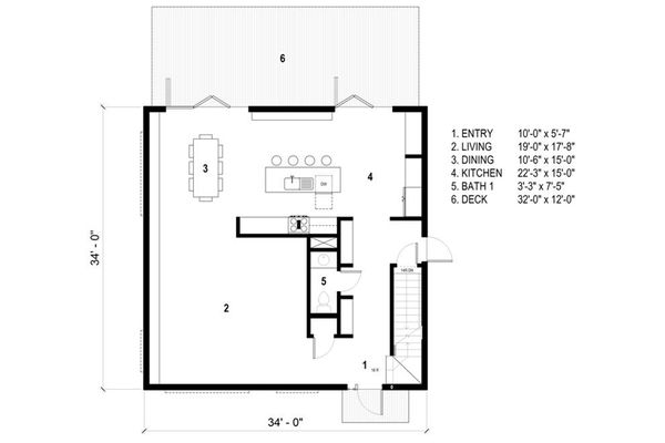 House Design - Modern Floor Plan - Main Floor Plan #497-26