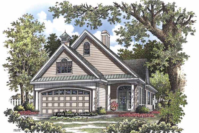 Architectural House Design - Ranch Exterior - Front Elevation Plan #929-825