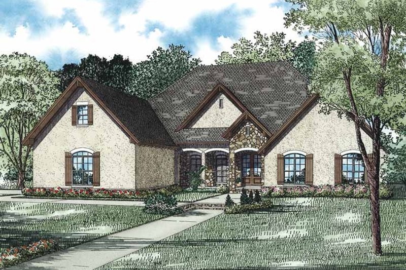 Home Plan - European Exterior - Front Elevation Plan #17-3331