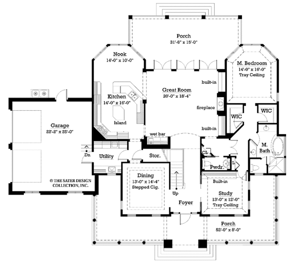 Home Plan - Country Floor Plan - Main Floor Plan #930-243