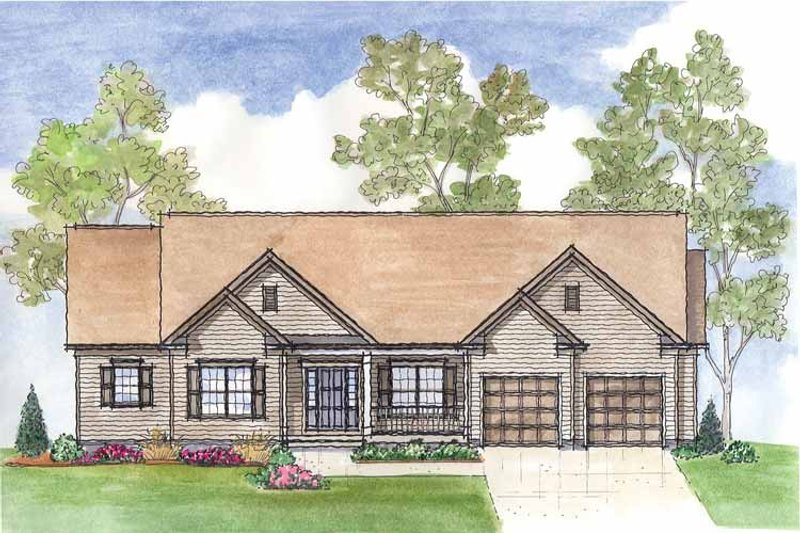 Home Plan - Exterior - Front Elevation 3 for Traditional House Plan #435-18 - 3 bed, 3 bath