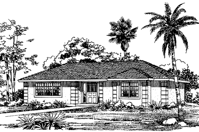 Architectural House Design - Craftsman Exterior - Front Elevation Plan #72-1030