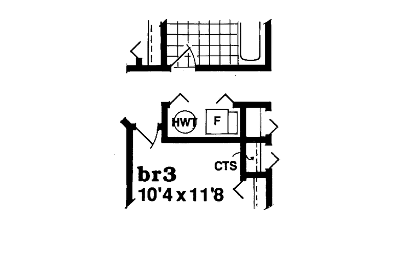 Dream House Plan - Floor Plan - Other Floor for Ranch House Plan #47-888 - 3 bed, 2 bath