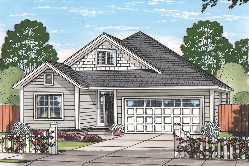 Home Plan - Country Exterior - Front Elevation Plan #513-2166