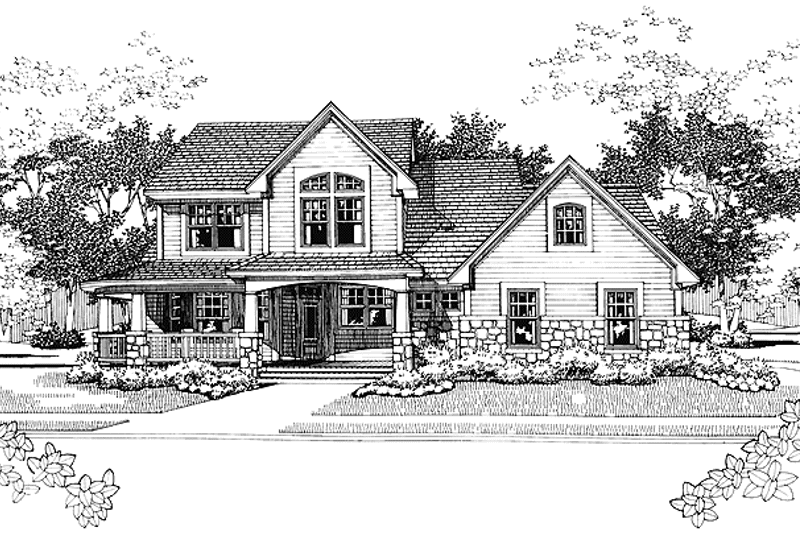 Home Plan - Exterior - Front Elevation 5 for Craftsman House Plan #120-198 - 3 bed, 2.5 bath