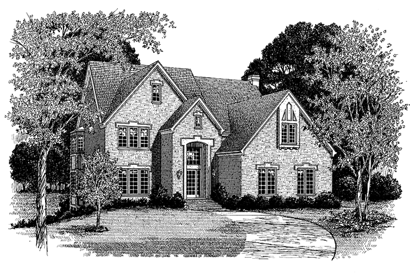Dream House Plan - Exterior - Front Elevation 3 for Traditional House Plan #453-154 - 4 bed, 3.5 bath