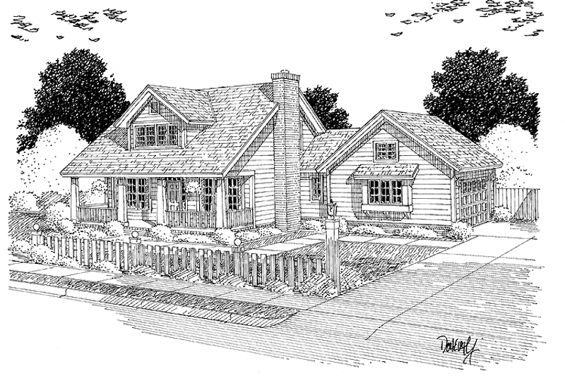 House Design - Country Exterior - Front Elevation Plan #513-2141