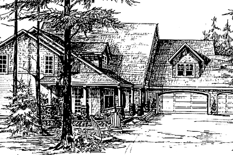 Home Plan - Country Exterior - Front Elevation Plan #966-45