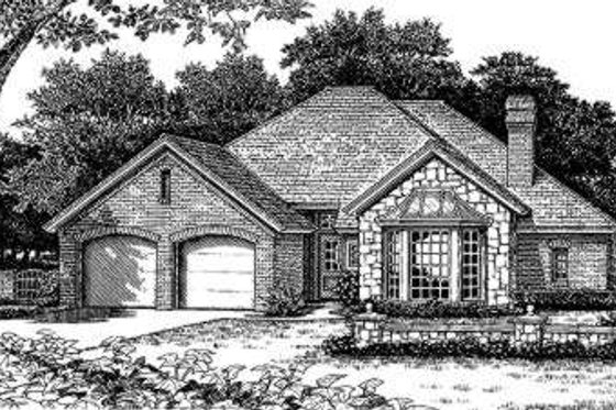 Exterior - Front Elevation for European House Plan #310-159 - 4 bed, 2 bath
