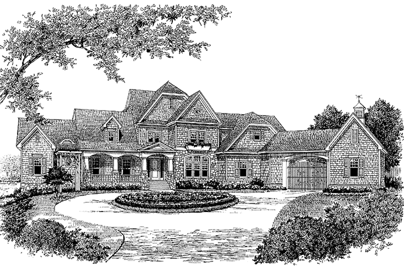Dream House Plan - Exterior - Front Elevation 3 for Craftsman House Plan #453-322 - 4 bed, 5 bath