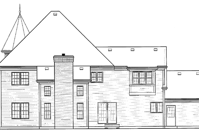 Dream House Plan - Exterior - Rear Elevation for Country House Plan #978-24 - 4 bed, 2.5 bath