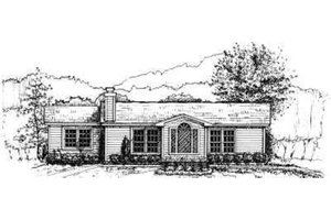 Ranch Exterior - Front Elevation Plan #30-108