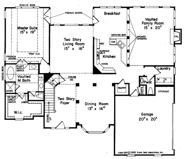 Architectural House Design - Mediterranean Floor Plan - Main Floor Plan #927-125