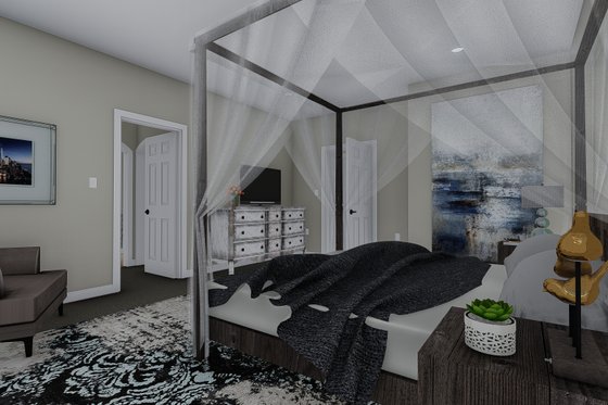 Interior - Master Bedroom for Craftsman House Plan #1060-102 - 3 bed, 2.5 bath