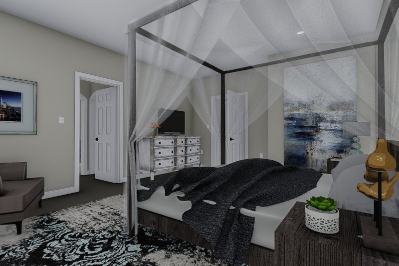 Architectural House Design - Interior - Master Bedroom for Craftsman House Plan #1060-102 - 3 bed, 2.5 bath
