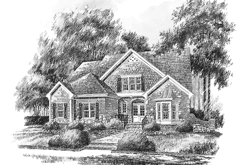 Architectural House Design - Country Exterior - Front Elevation Plan #429-287
