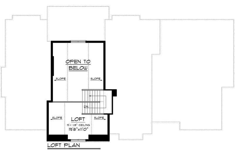 House Blueprint - Floor Plan - Upper Floor for Cottage House Plan #70-1180 - 3 bed, 3.5 bath