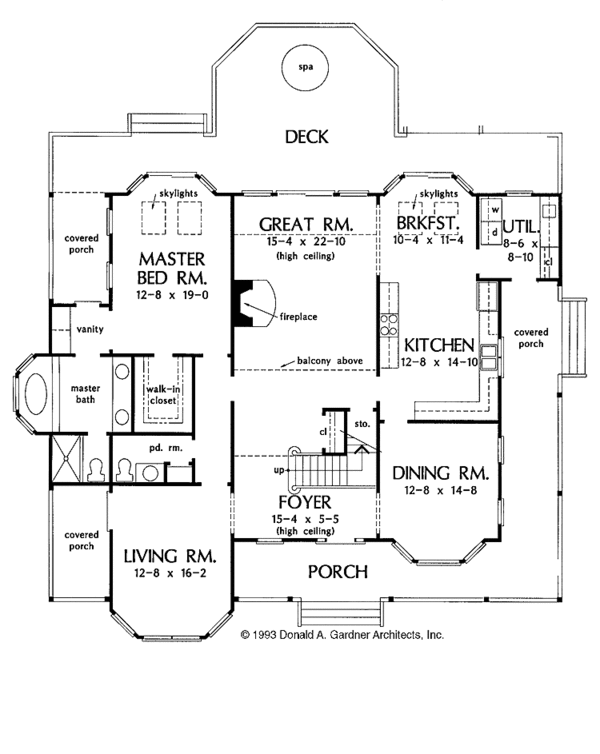 Architectural House Design - Victorian Floor Plan - Main Floor Plan #929-172
