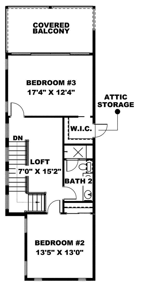 Dream House Plan - Mediterranean Floor Plan - Upper Floor Plan #1017-147