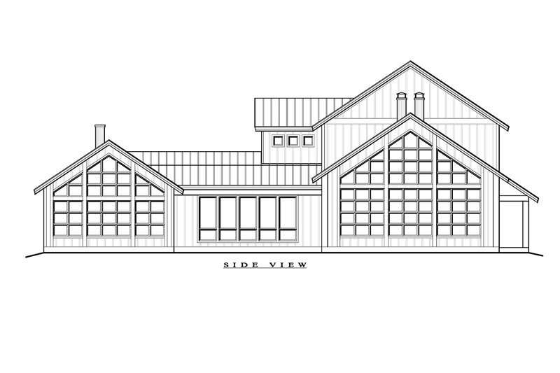 House Blueprint - Exterior - Other Elevation 3 for Farmhouse House Plan #935-17 - 3 bed, 3.5 bath