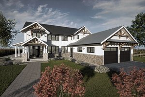 Farmhouse Exterior - Front Elevation Plan #1101-40
