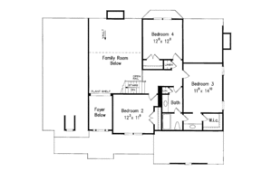 Floor Plan - Upper Floor for Colonial House Plan #927-863 - 4 bed, 2.5 bath