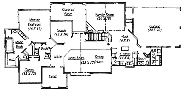 Dream House Plan - Country Floor Plan - Main Floor Plan #945-54