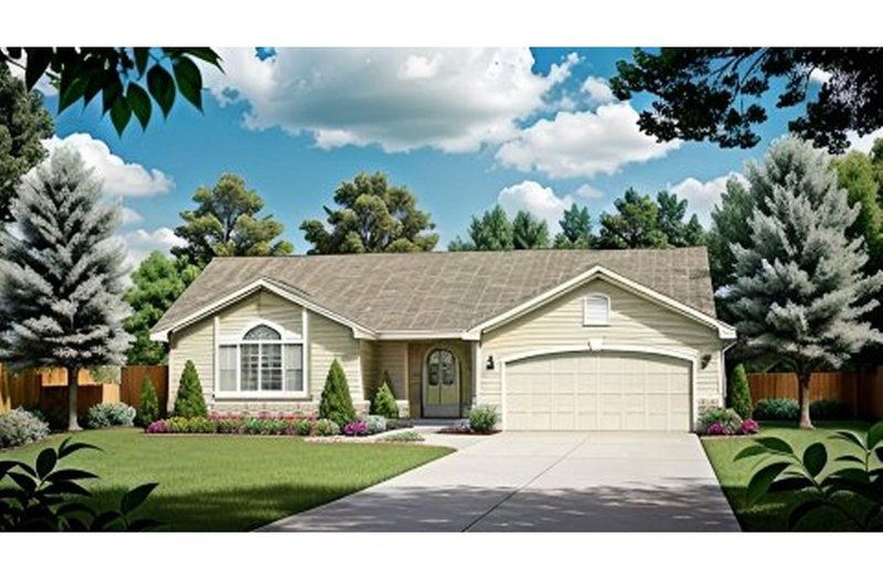 Home Plan - Ranch Exterior - Front Elevation Plan #58-159