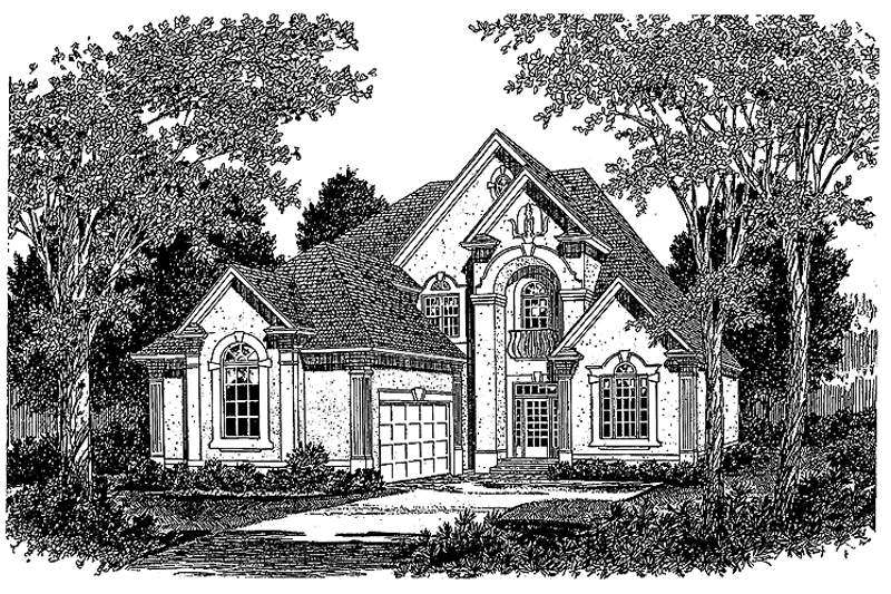 Dream House Plan - Mediterranean Exterior - Front Elevation Plan #453-113