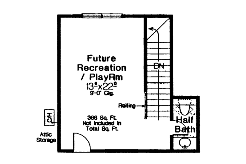 Dream House Plan - Floor Plan - Other Floor for Traditional House Plan #310-1234 - 4 bed, 3.5 bath