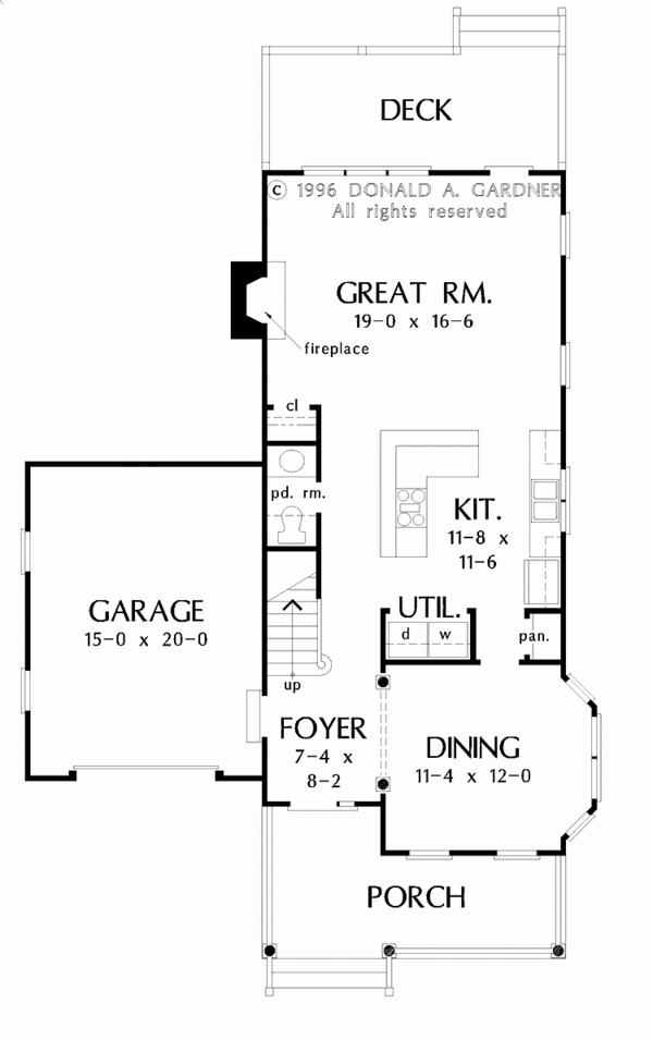 Home Plan - Country Floor Plan - Main Floor Plan #929-253