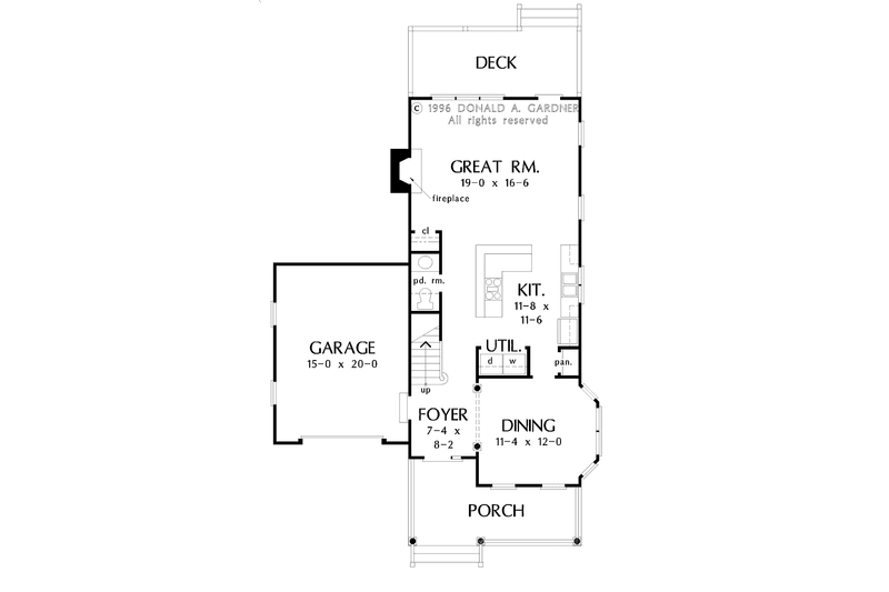 Home Plan - Floor Plan - Main Floor for Country House Plan #929-253 - 3 bed, 2.5 bath