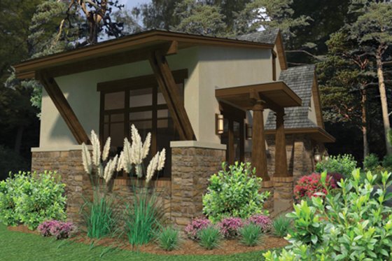 Exterior - Front Elevation 7 for Cottage House Plan #120-244 - 3 bed, 4 bath