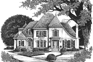 Architectural House Design - European Exterior - Front Elevation Plan #429-101