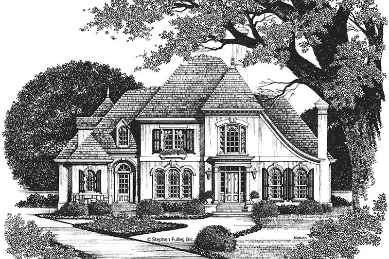 House Plan Design - European Exterior - Front Elevation Plan #429-101