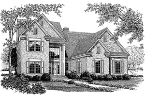 House Design - Exterior - Front Elevation for Traditional House Plan #453-150 - 4 bed, 3.5 bath