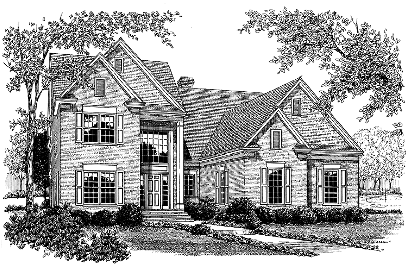 Dream House Plan - Traditional Exterior - Front Elevation Plan #453-150