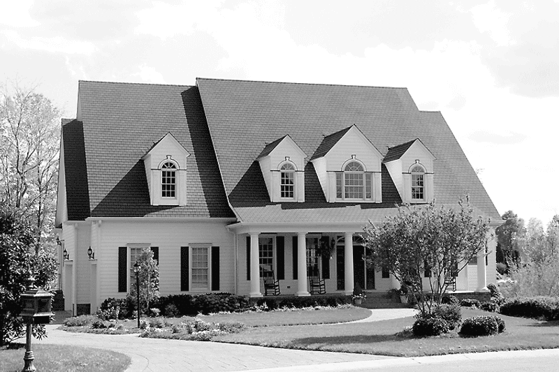 Dream House Plan - Exterior - Front Elevation 4 for Classical House Plan #453-325 - 5 bed, 2.5 bath