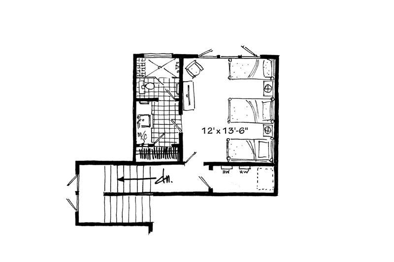 Dream House Plan - Floor Plan - Upper Floor for Cabin House Plan #942-34 - 3 bed, 0 bath