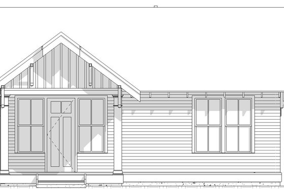 Exterior - Front Elevation 1 for Craftsman House Plan #895-151 - 1 bed, 1 bath